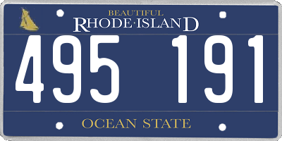 RI license plate 495191