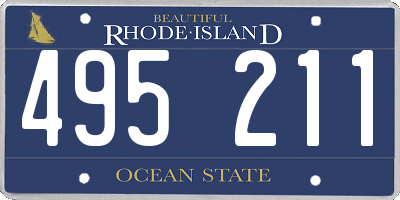 RI license plate 495211