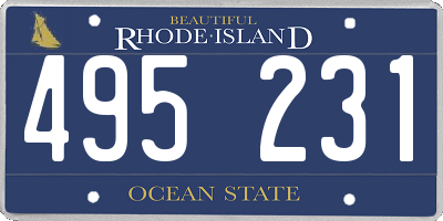 RI license plate 495231