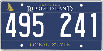 RI license plate 495241