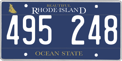 RI license plate 495248