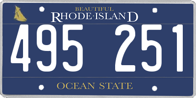 RI license plate 495251