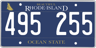 RI license plate 495255