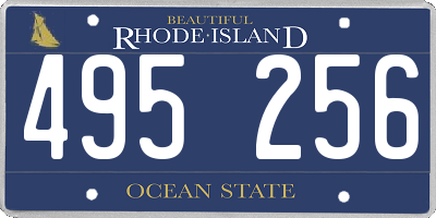 RI license plate 495256