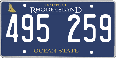 RI license plate 495259