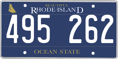 RI license plate 495262