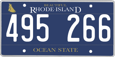 RI license plate 495266