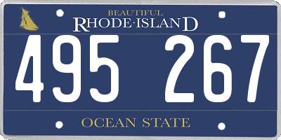 RI license plate 495267