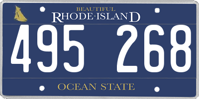 RI license plate 495268
