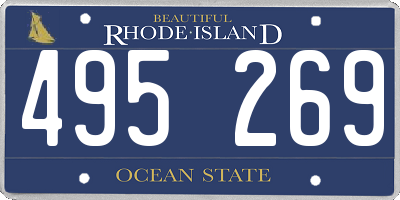RI license plate 495269