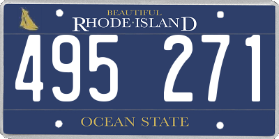 RI license plate 495271