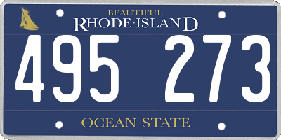 RI license plate 495273