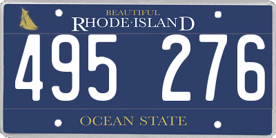 RI license plate 495276