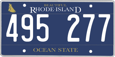 RI license plate 495277