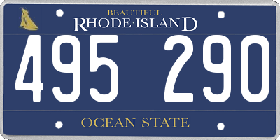 RI license plate 495290