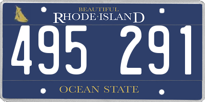 RI license plate 495291