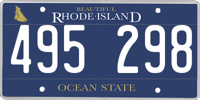 RI license plate 495298