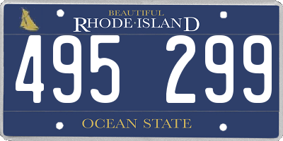 RI license plate 495299