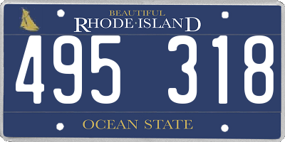 RI license plate 495318