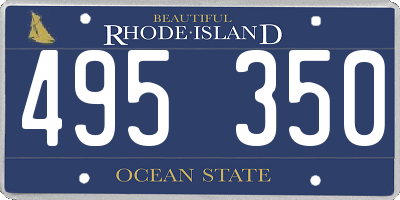 RI license plate 495350