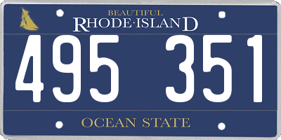 RI license plate 495351