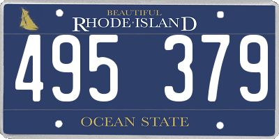 RI license plate 495379