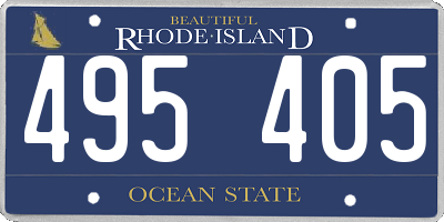 RI license plate 495405