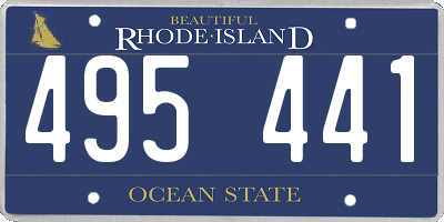 RI license plate 495441