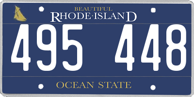RI license plate 495448