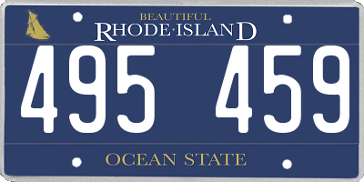 RI license plate 495459