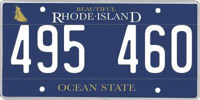 RI license plate 495460