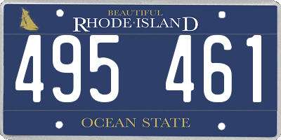 RI license plate 495461