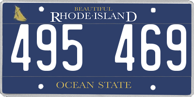 RI license plate 495469