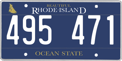 RI license plate 495471