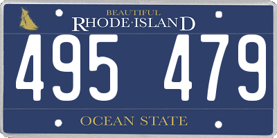 RI license plate 495479
