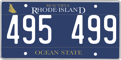 RI license plate 495499