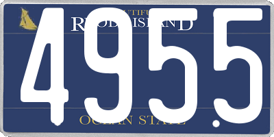 RI license plate 4955