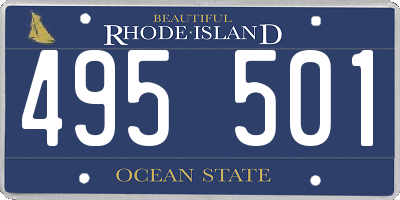 RI license plate 495501