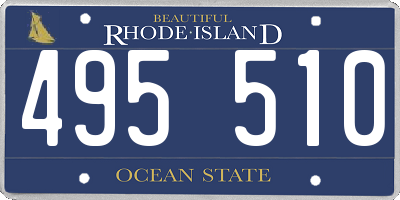 RI license plate 495510