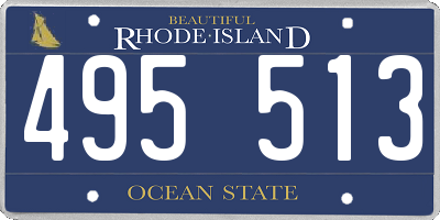RI license plate 495513