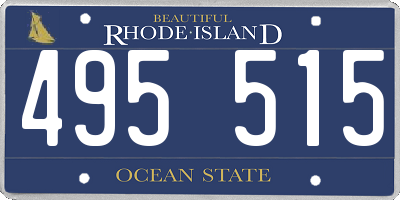 RI license plate 495515