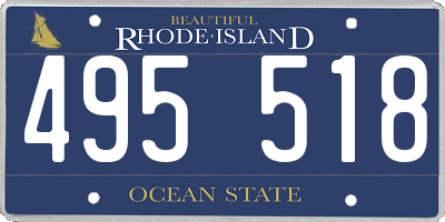 RI license plate 495518