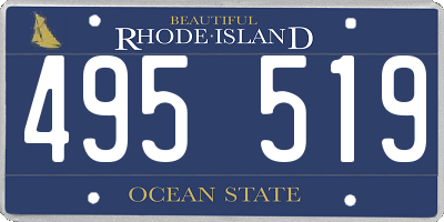 RI license plate 495519