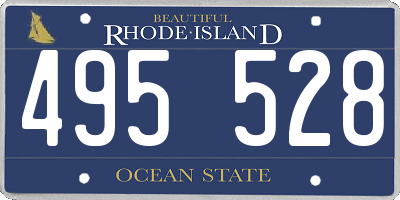 RI license plate 495528
