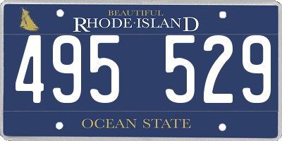 RI license plate 495529