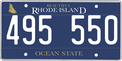 RI license plate 495550