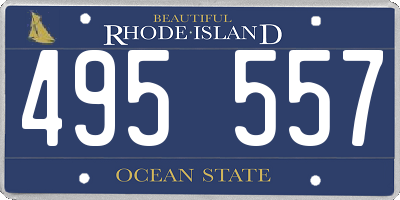 RI license plate 495557