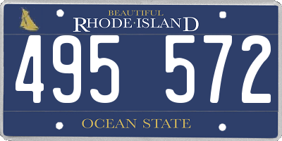 RI license plate 495572