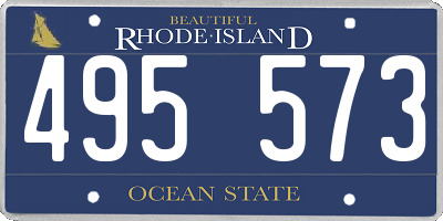 RI license plate 495573