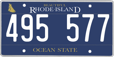 RI license plate 495577